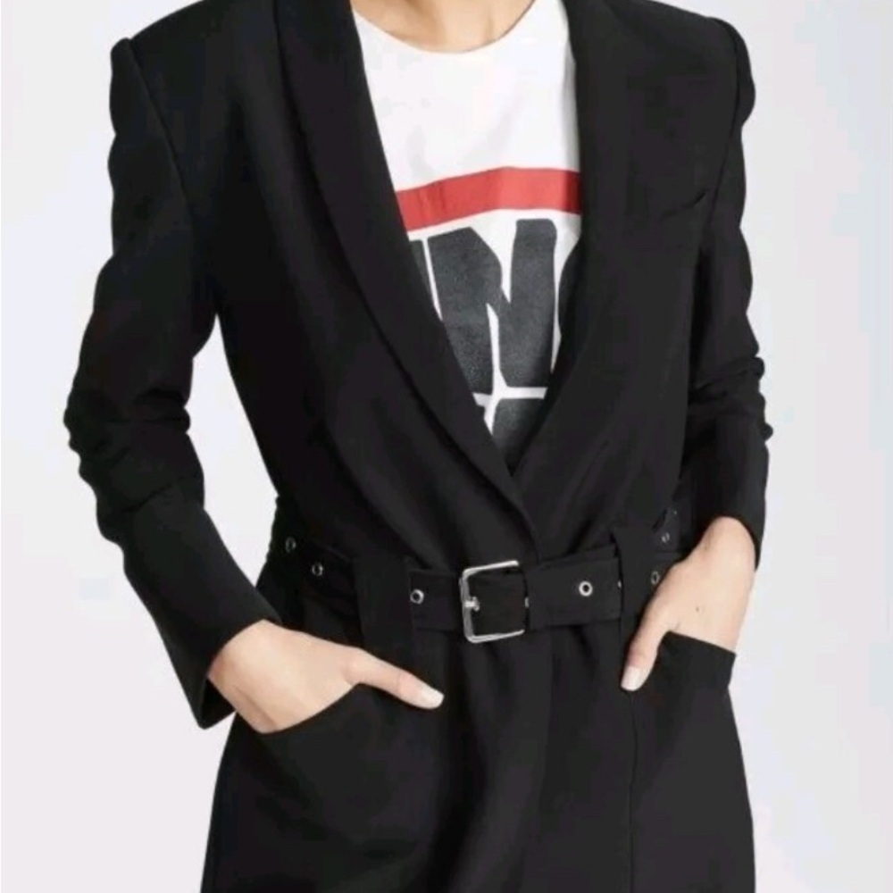 Anine Bing Charlotte Belted Blazer - Picture 2 of 7